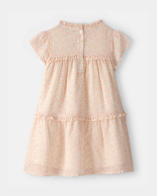 Carter's Toddler Girl Floral Tiered Dress - Pink