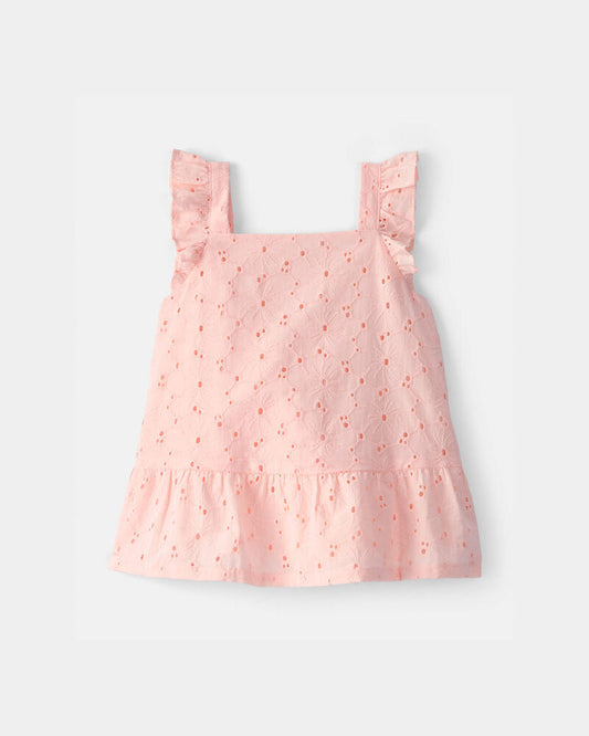 Carter's Toddler Girl Eyelet Top - Pink