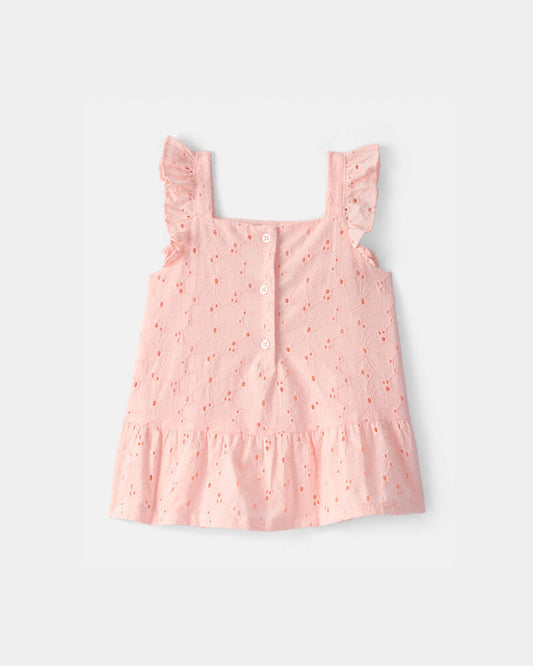 Carter's Toddler Girl Eyelet Top - Pink