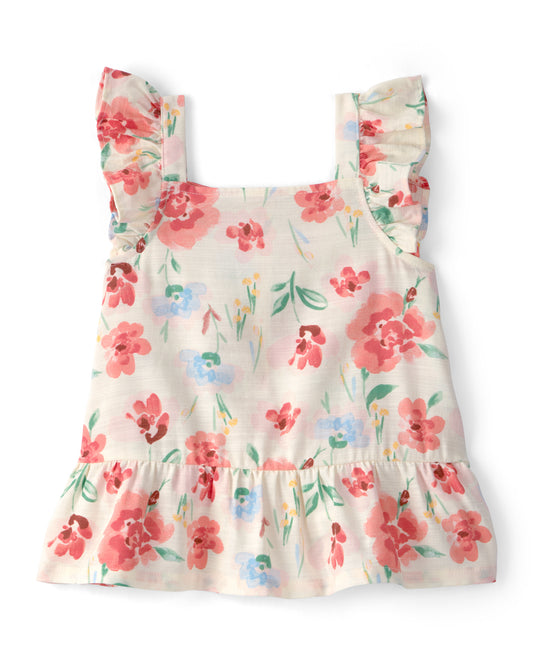 Carter's Toddler Girl Floral Peplum Top with Floral Pants
