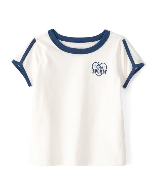 Carter's Toddler Girl 'Club Sporty' Top with Wide-Leg Pants