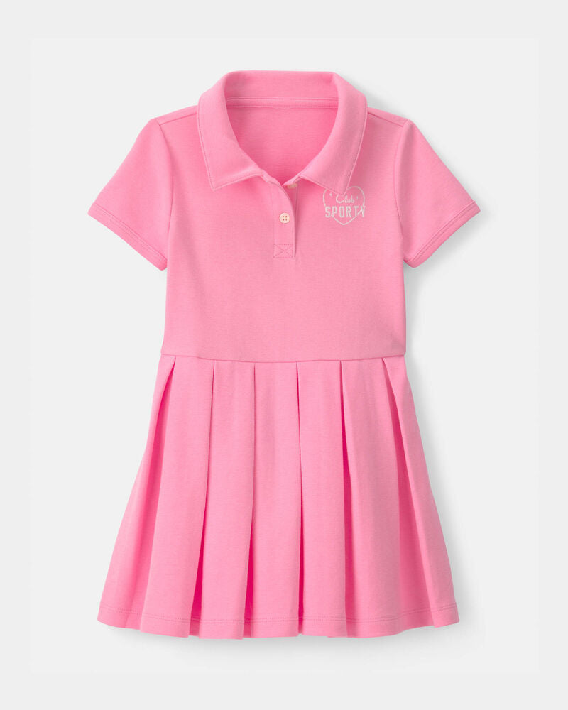 Carter's Toddler Girl Pleated Tennis Dress - Pink