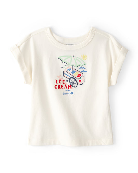 Carter's Toddler Girl Ice Cream Top with Striped Pants