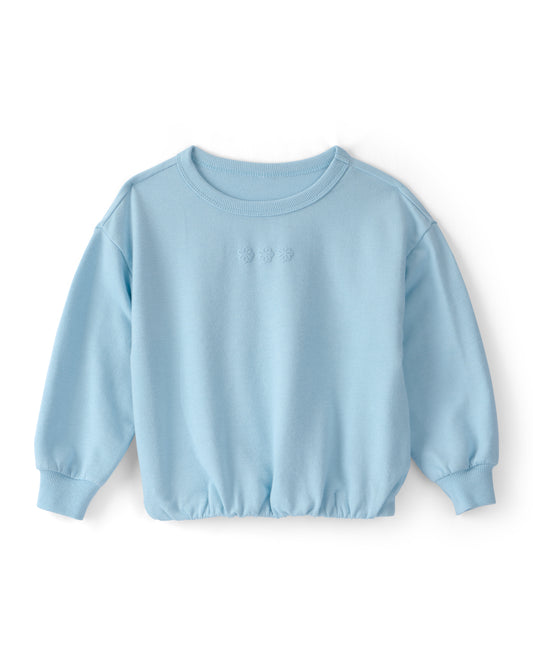 Carter's Toddler Girl Flowers French Terry Pullover Sweatshirt with Wide-Leg Pants