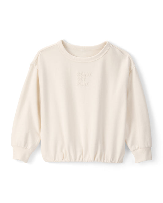 Carter's Toddler Girl Flowers French Terry Pullover Sweatshirt with Wide-Leg Pants