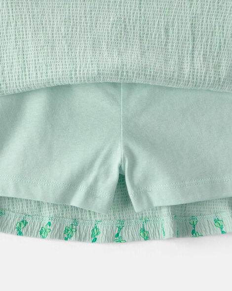 Carter's Toddler Girl 2-Piece Vine Top & Skort Set - Green