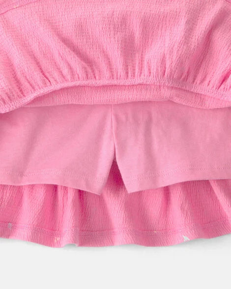 Carter's Toddler Girl 2-Piece Floral Top & Skort Set - Pink