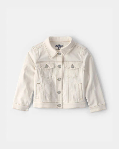 Oshkosh Toddler Girl Twill Jacket - Ivory