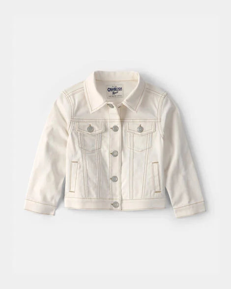 Oshkosh Toddler Girl Twill Jacket - Ivory