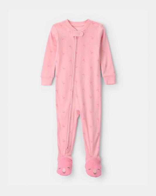 Carter's Toddler Girl Flamingo 100% Cotton Snug Fit 1-Piece Pyjama - Pink