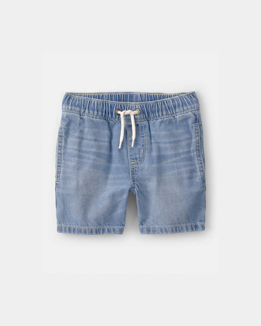 Oshkosh Toddler Boy Denim Drawstring Shorts - Light Wash