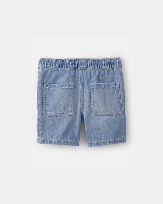 Oshkosh Toddler Boy Denim Drawstring Shorts - Light Wash
