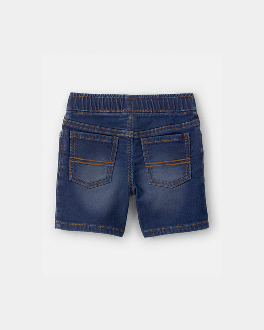 Oshkosh Toddler Boy Denim Drawstring Shorts - Dark Wash