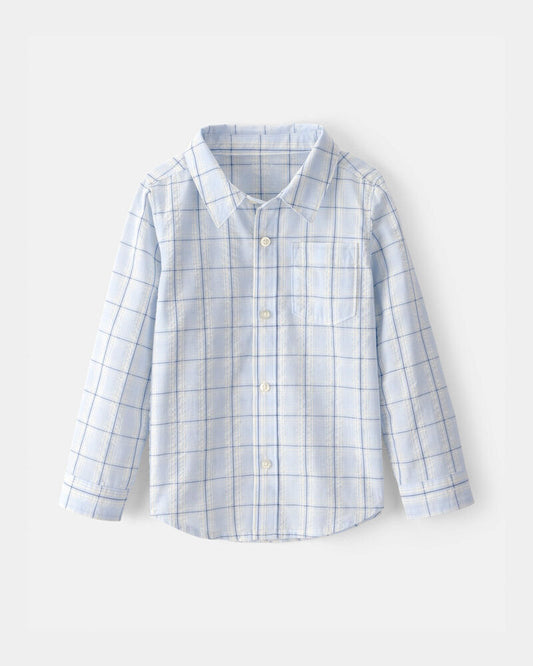 Carter's Toddler Boy Plaid Button-Down Shirt - Blue