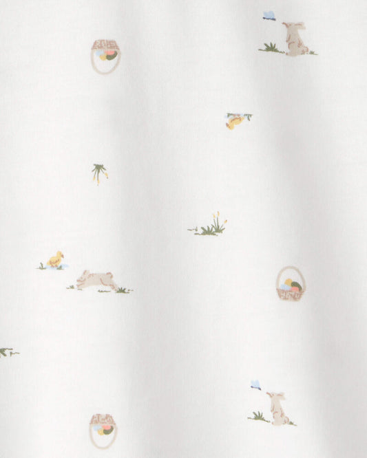 Carter's Toddler Boy Easter Bunny Polo Shirt - White