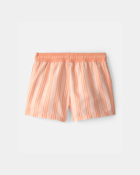 Carter's Toddler Boy Striped Swim Trunks - Orange