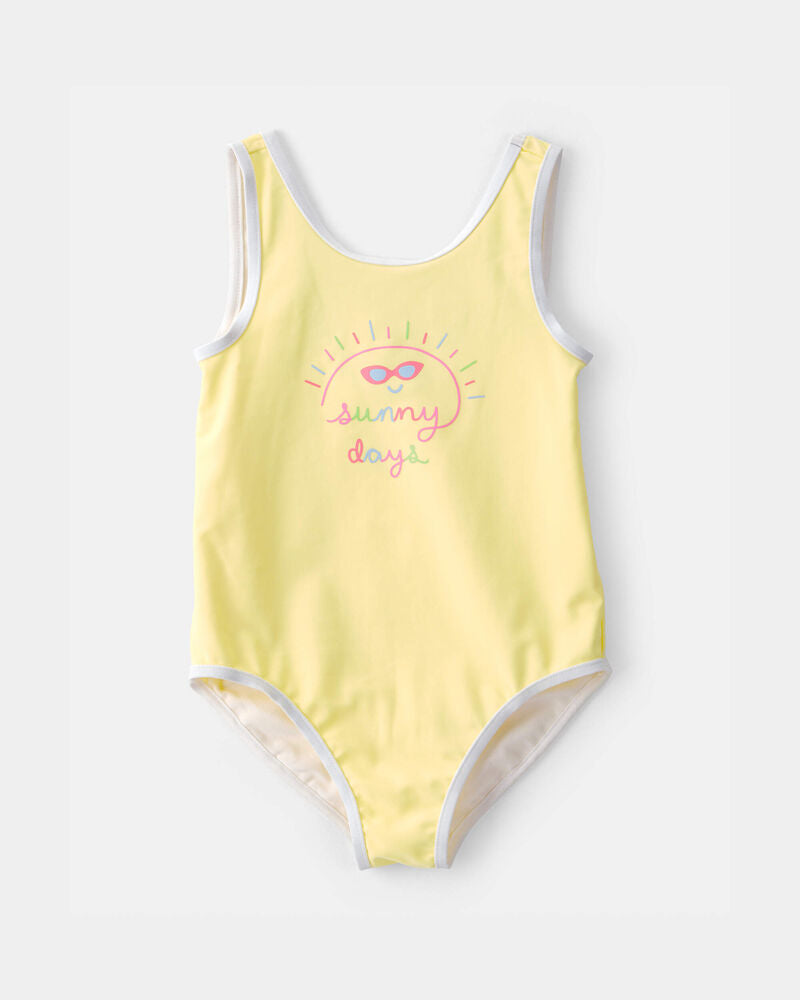 Toddler Girl Girl Sunny day 1-Piece Swimsuit- Yellow