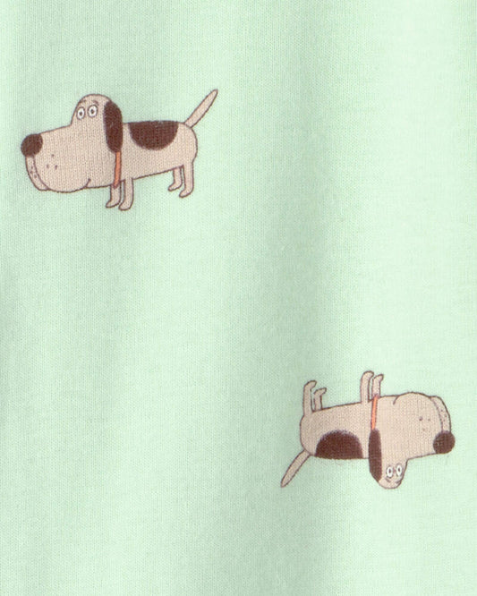 Carter's Toddler Dog 100% Cotton Snug Fit 1-Piece pyjama - Green