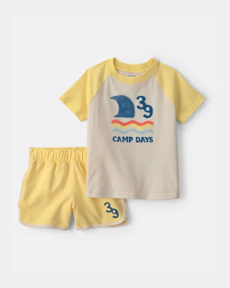 Carter's Toddler Boy 2-Piece 'Camp Days' Top & Short Set