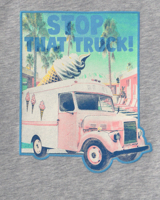 Carter's Toddler Boy 'Stop That Truck!' Ice Cream Graphic Tee - Grey