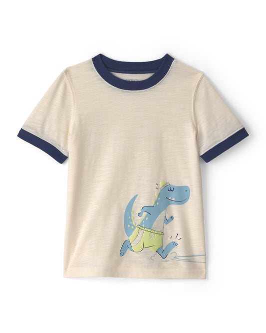 Carter's Toddler Boy Dinosaur Soccer Graphic Tee with Shorts