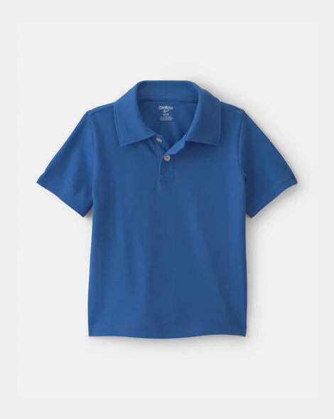 Oshkosh Toddler Boy Uniform Piqué Polo Shirt - Blue