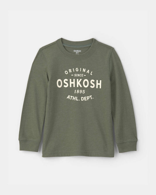 Oshkosh Toddler Boy Oshkosh Logo Long-Sleeve Tee - Green