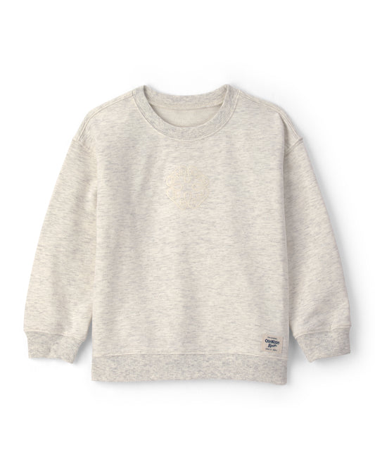 Oshkosh Toddler OshKosh Logo French Terry Pullover Sweatshirt with Cargo Knit Joggers