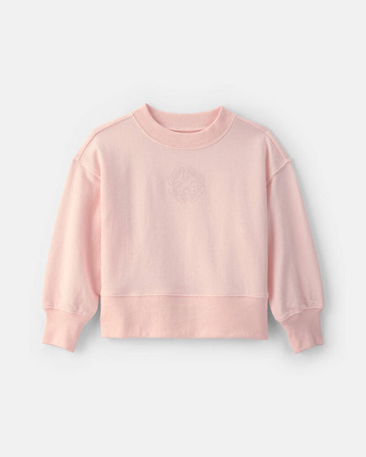 Oshkosh Toddler Girl OshKosh Logo French Terry Pullover Sweatshirt - Pink