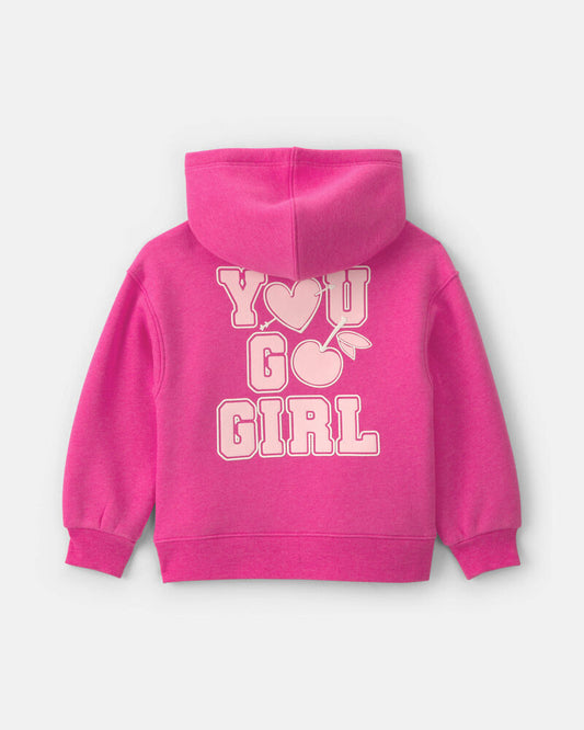 Carter's Toddler Girl Heart Fleece Long-Sleeve Top & Pant Set - Pink
