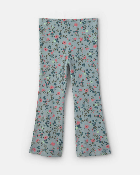 Carter's Toddler Girl 2-Piece Floral Fleece Long-Sleeve Top & Pant Set - Blue
