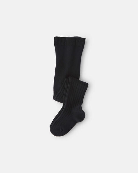 Carter's Toddler Girl Ribbed Tights - Black