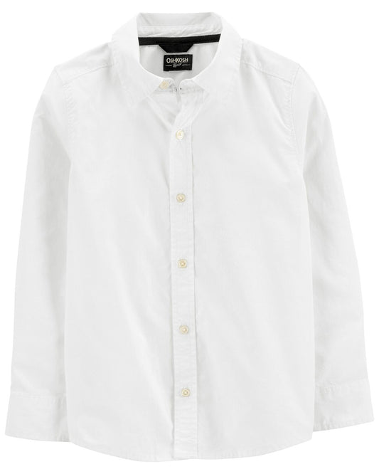 Oshkosh Kid Long Sleeve Button-Front Uniform Shirt