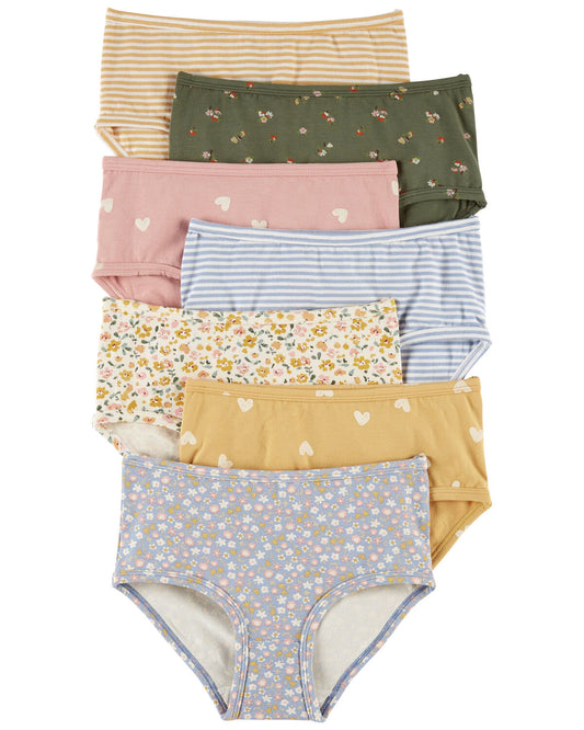 Carter's 7-Pack Floral Stretch Cotton Underwear