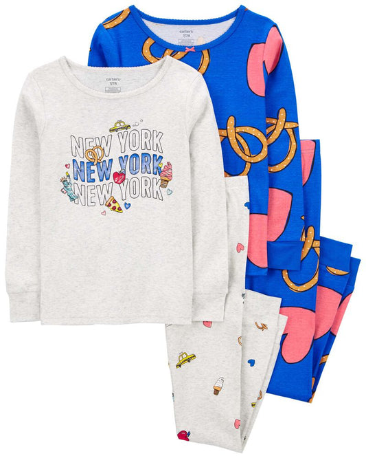 Carter's 4-Piece "New York" Pyjamas Set