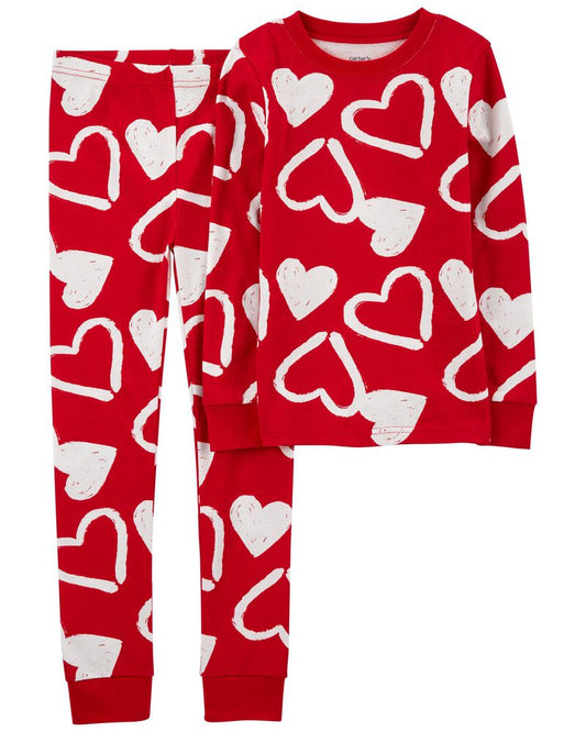 Carter's 2-Piece Valentine's Day Hearts 100% Snug Fit Cotton Pyjamas