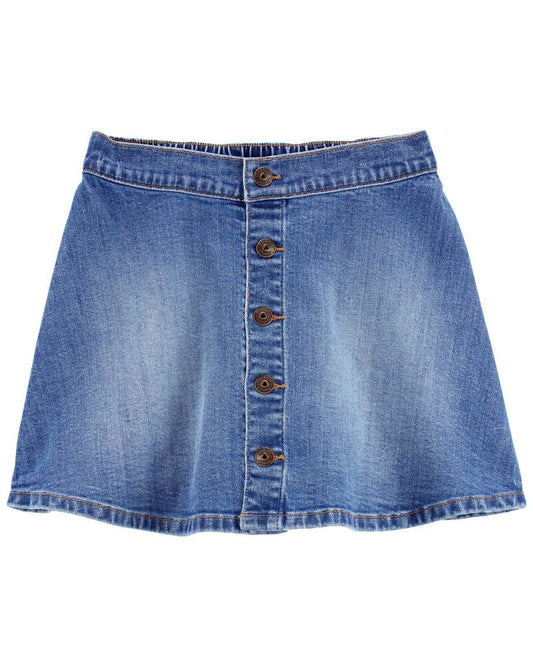 Oshkosh Button-Front Denim Skirt