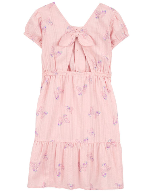 Oshkosh Butterfly Print Tiered Sundress