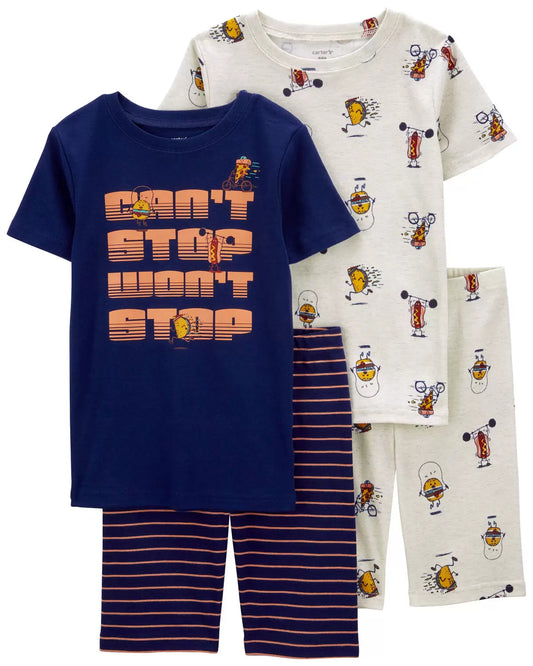 Carter's Kid 4-Piece Can't Stop Won't Stop Pajamas Set