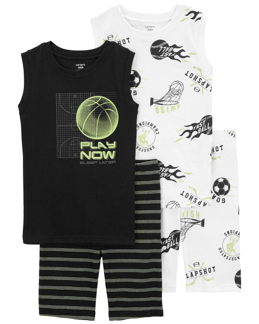 Carter's Kid 4-Piece Basketball 100% Snug Fit Cotton Pyjamas