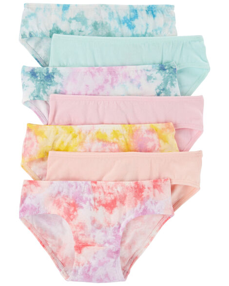 Carter's Kid 7-Pack Tie-Dye Hipster Stretch Cotton Undies