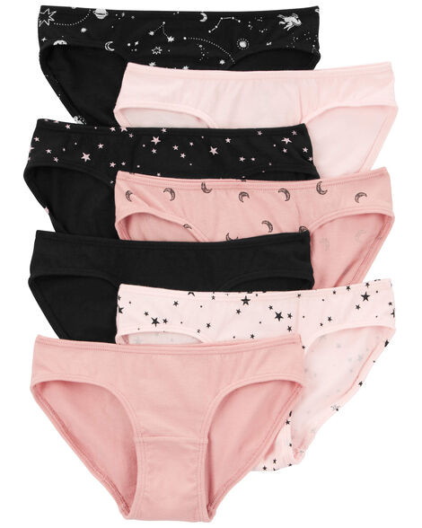 Carter's Kid 7-Pack Stars Bikini Stretch Cotton Undies