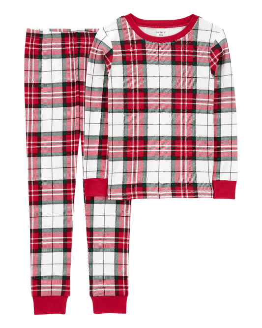 Carter's Kid 2-Piece Plaid 100% Snug Fit Cotton Pajamas