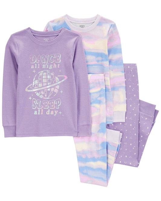 Carter's Kid 4-Piece Dance All Night 100% Snug Fit Cotton Pyjamas