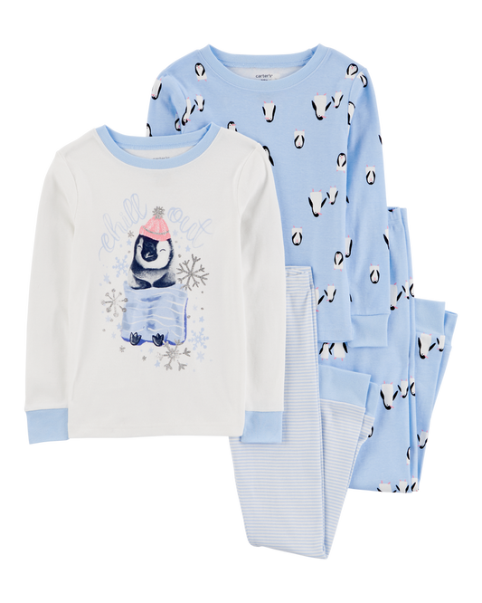 Carter's Kid 4-Piece Penguin 100% Snug Fit Cotton Pajamas