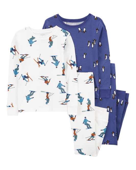 Carter's Kid 4-Piece Penguin 100% Snug Fit Cotton Pajamas