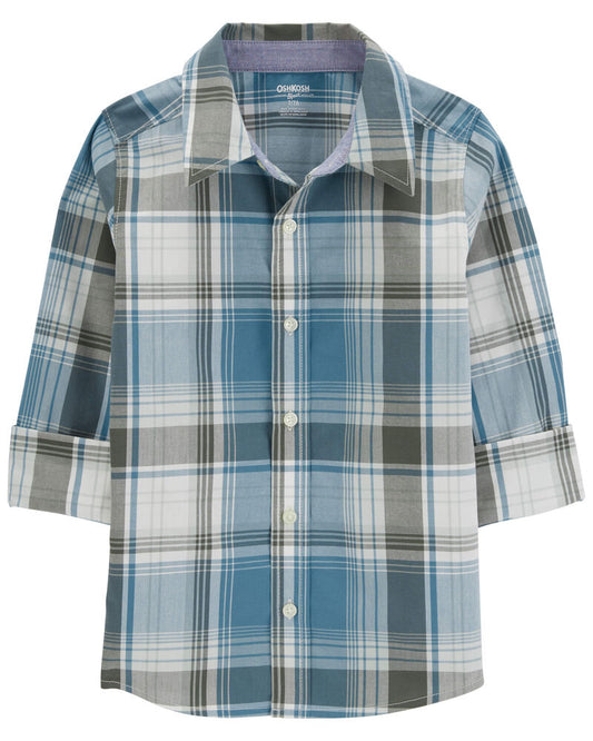 Oshkosh Plaid Button-Front Shirt