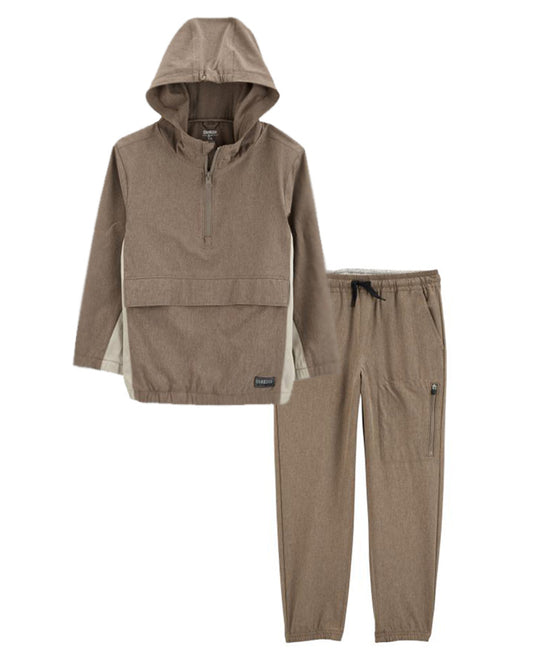 Oshkosh Kid Active Stretch Quarter Zip Pullover with Active Stretch Joggers