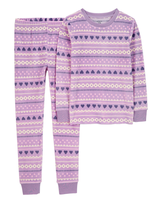 Carter's Kid 2-Piece Fair Isle Fuzzy Velboa Pajamas