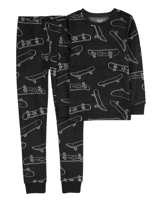 Carter's Kid 2-Piece Skateboard Fleece Pajama Set